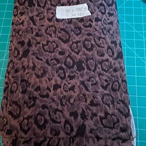 Brown and Black Leopard Print Fabric